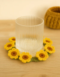Sunflower Glass Coaster